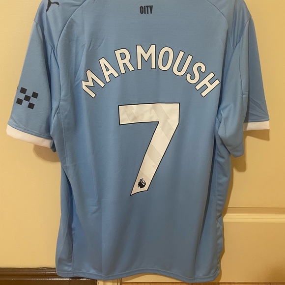 Puma Other - Marmoush Man City Puma Light Blue Men's Jersey Size L